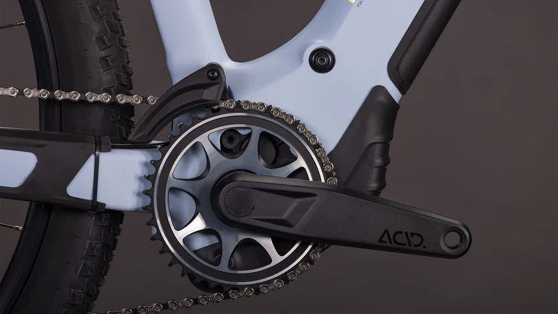 Cube Reaction Hybrid SLX 800 Wh E-Bike Hardtail Trapeze gauzegrey´n´iceblue
