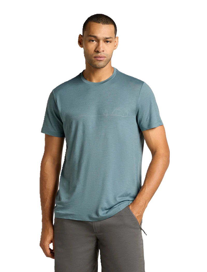 Men Merino 150 Tech Lite SS Tee Single Line Camp