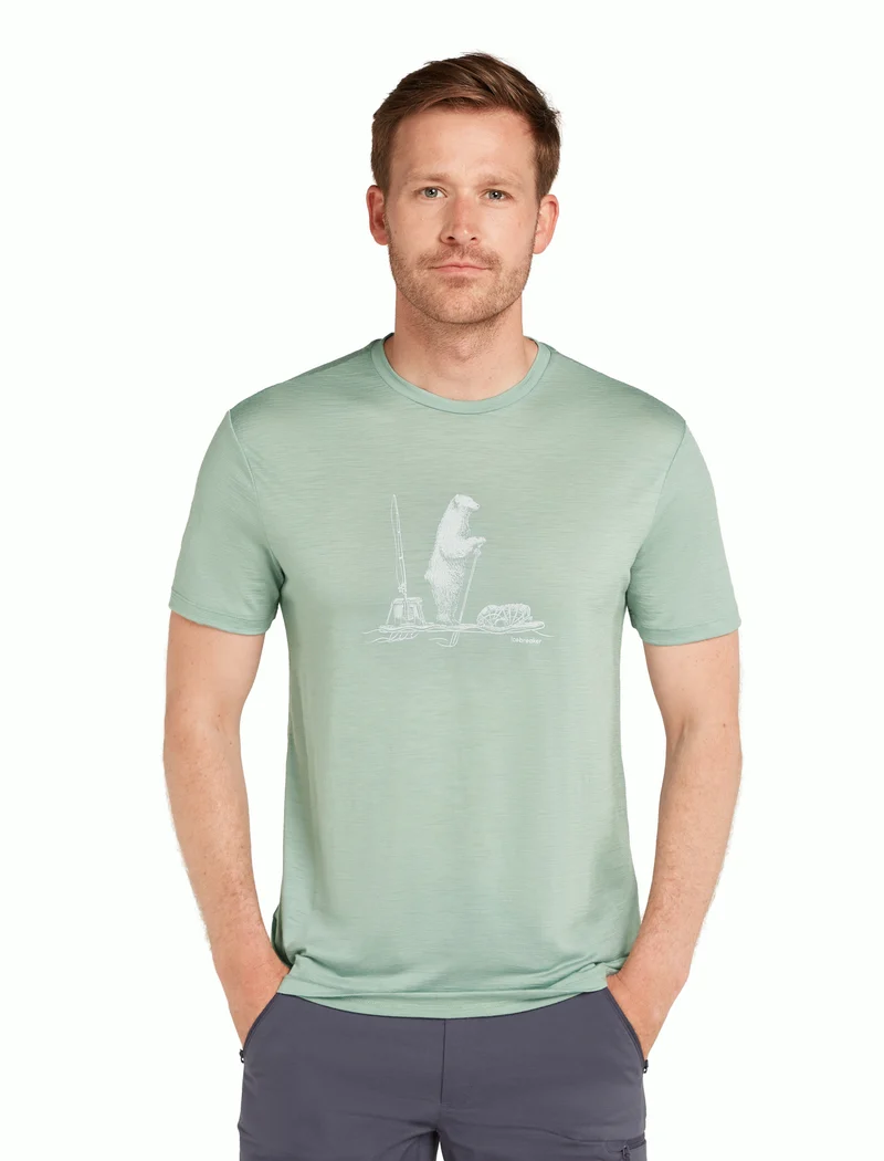 Men Merino 150 Tech Lite SS Tee Polar Paddle