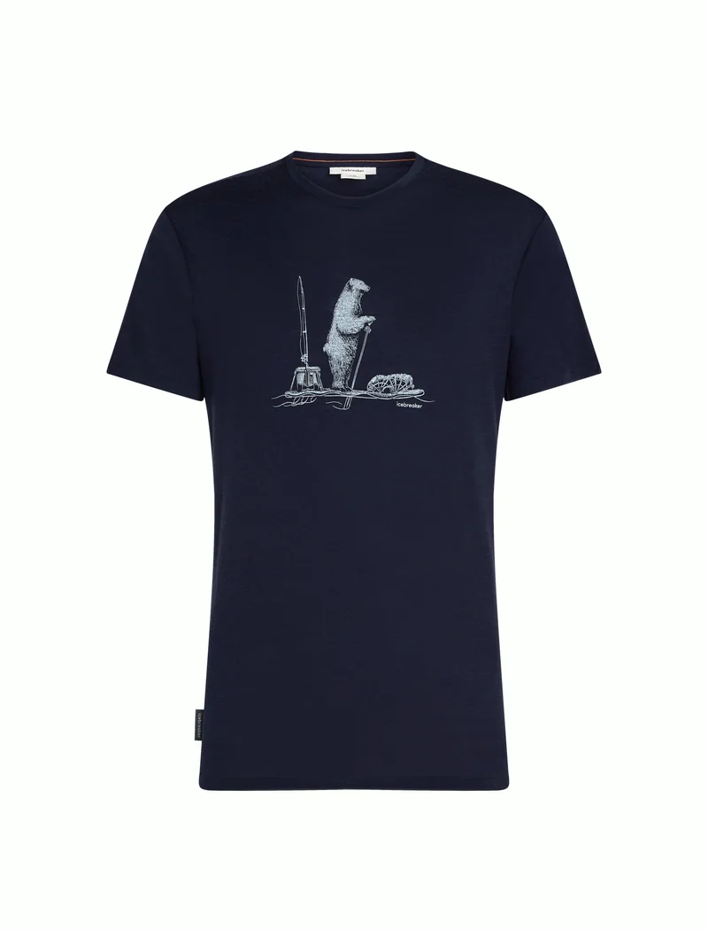Men Merino 150 Tech Lite SS Tee Polar Paddle