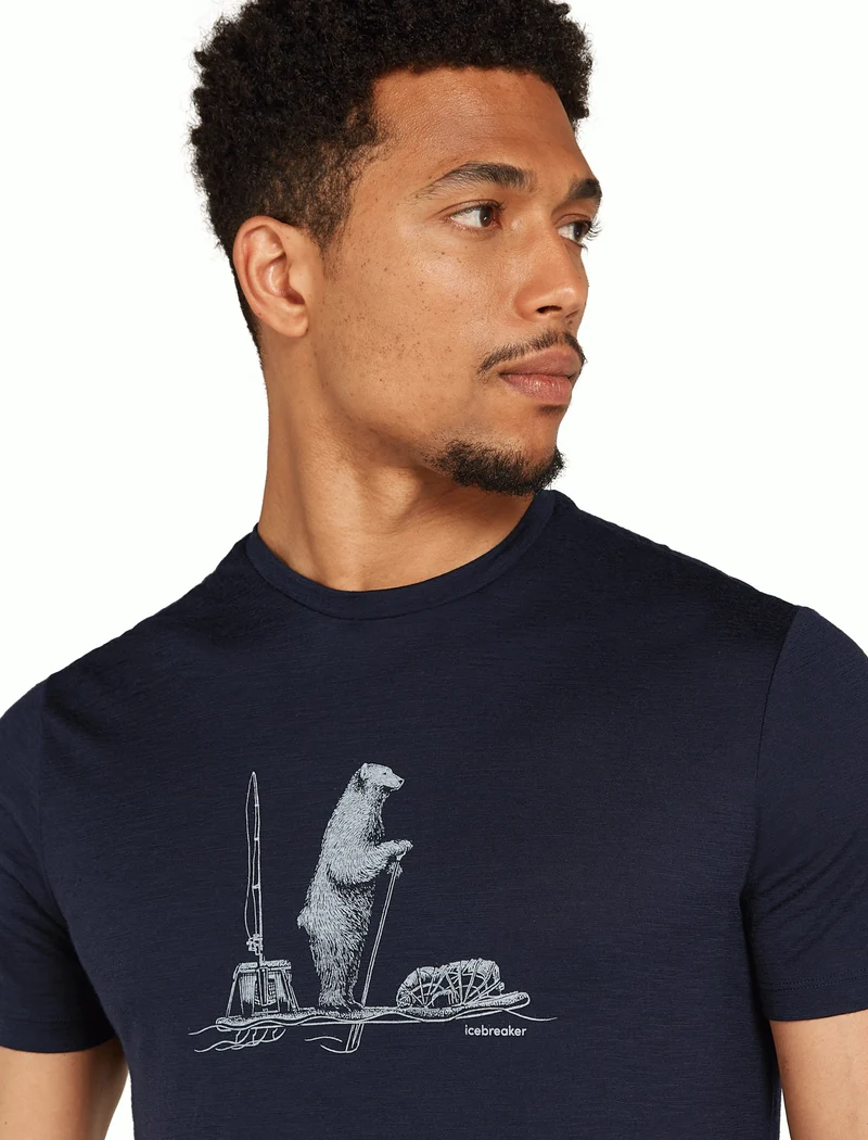 Men Merino 150 Tech Lite SS Tee Polar Paddle
