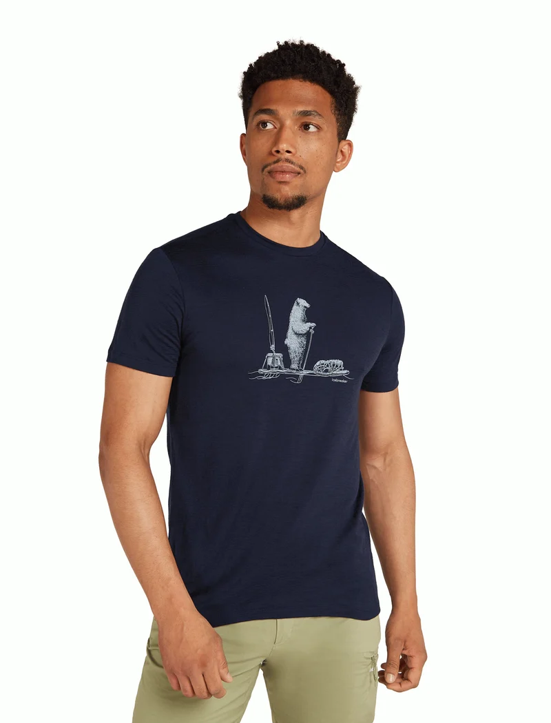 Men Merino 150 Tech Lite SS Tee Polar Paddle