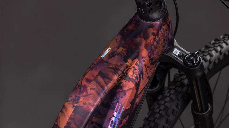 Cube Reaction Hybrid SLX 800 Wh E-Bike Hardtail Trapeze shiftblush´n´art