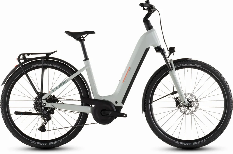 Cube Nuride Hybrid Performance 600 Wh E-Bike Easy Entry 28" desertstone´n´grey