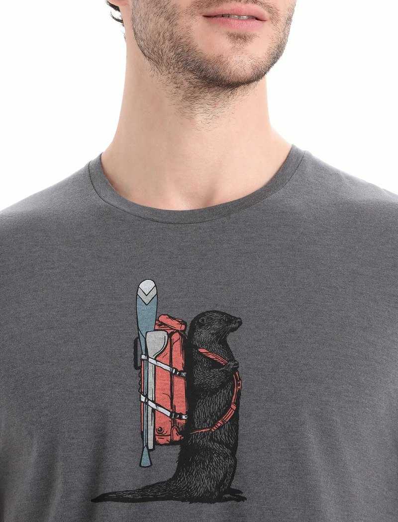 Men Central Classic SS Tee Otter Paddle