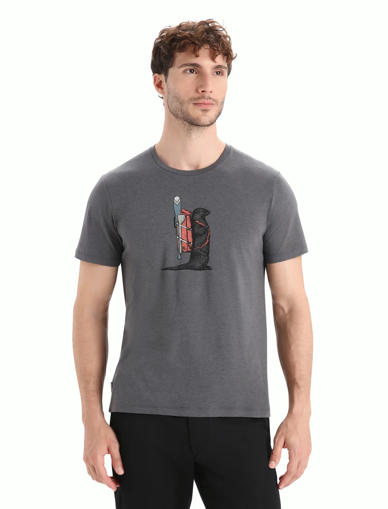 Men Central Classic SS Tee Otter Paddle