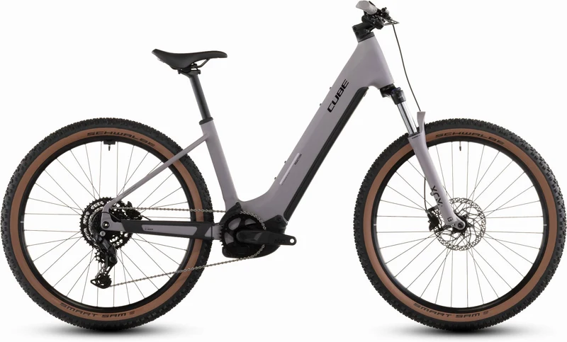 Cube Reaction Hybrid Performance 600 Wh E-Bike Hardtail Easy Entry 27,5" plumgrey´n´black