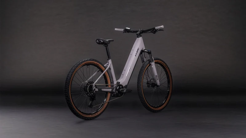 Cube Reaction Hybrid Performance 600 Wh E-Bike Hardtail Easy Entry 27,5" plumgrey´n´black