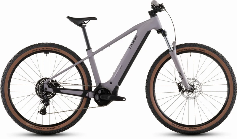 Cube Reaction Hybrid Performance 600 Wh E-Bike Hardtail Diamant plumgrey´n´black