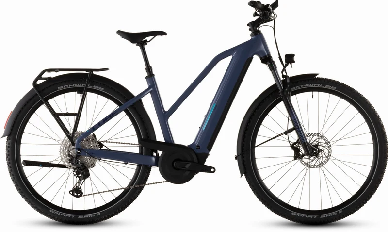 Cube Nuride Hybrid EXC 800 Wh E-Bike Trapeze 28" jeansblue´n´blue