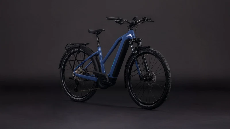 Cube Nuride Hybrid EXC 800 Wh E-Bike Trapeze 28" jeansblue´n´blue