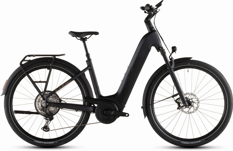 Cube Nuride Hybrid SLX 800 Wh E-Bike Easy Entry 28" black´n´gold
