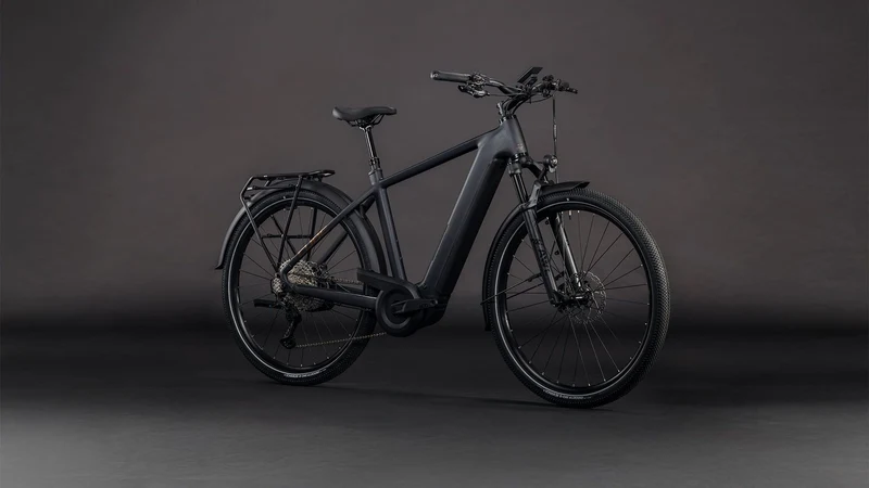Cube Nuride Hybrid SLX 800 Wh E-Bike Diamant 28" black´n´gold