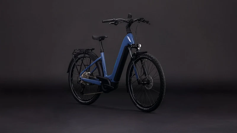 Cube Nuride Hybrid EXC 800 Wh E-Bike Easy Entry 28" jeansblue´n´blue