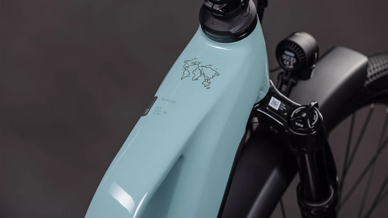 Cube Nuride Hybrid SLX 800 Wh E-Bike Trapeze 28" skylight´n´arubablue