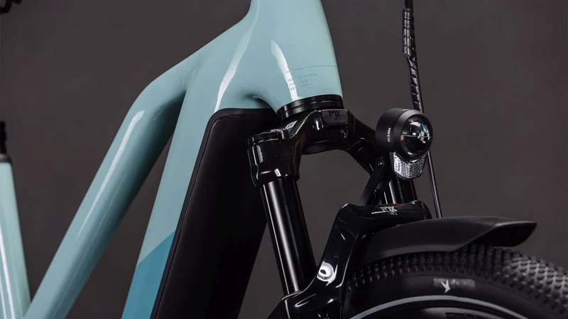 Cube Nuride Hybrid SLX 800 Wh E-Bike Trapeze 28" skylight´n´arubablue