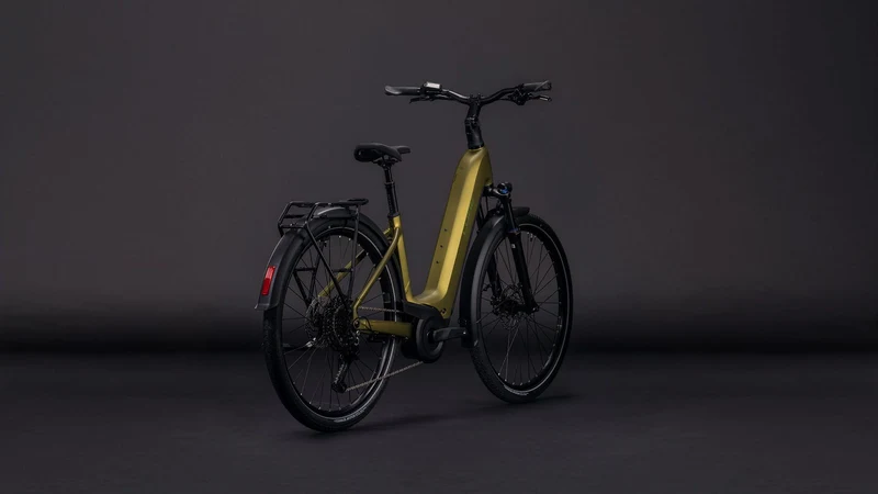 Cube Touring Hybrid Pro 800 Wh E-Bike Easy Entry 28" goldenlime´n´black