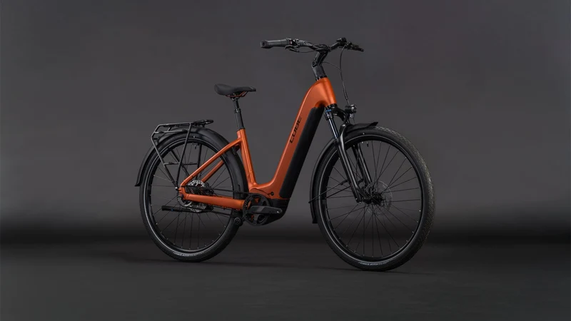 Cube Touring Hybrid Comfort SLX 800 Wh E-Bike Easy Entry 28" chilli´n´chrome