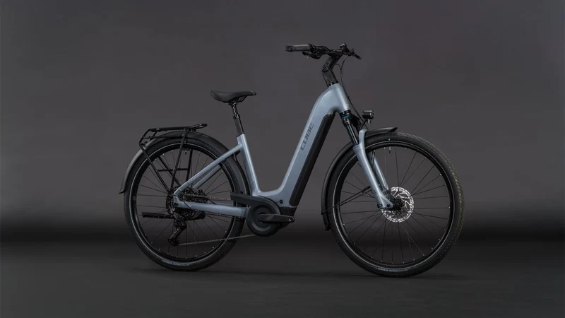 Cube Touring Hybrid Pro 800 Wh E-Bike Easy Entry 28" pearlgrey´n´grey