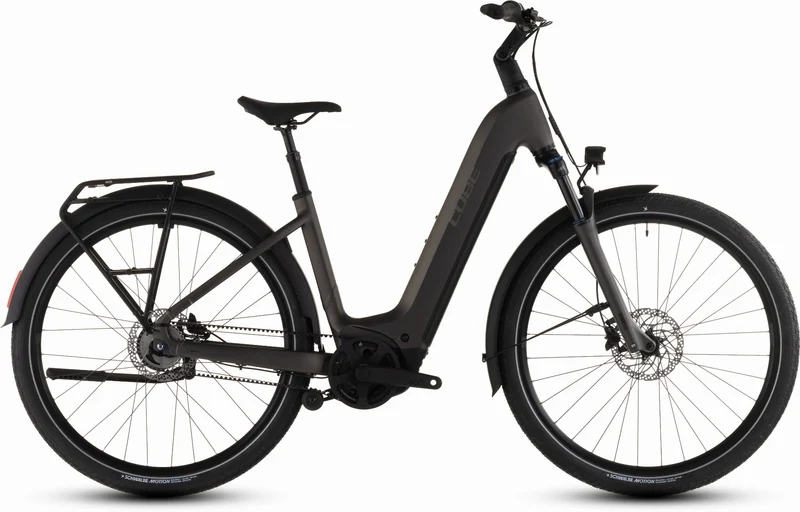 Cube Touring Hybrid Comfort SLX 800 Wh E-Bike Easy Entry 28" charcoal´n´chrome