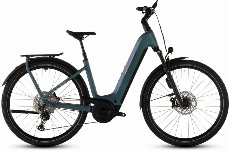 Cube Kathmandu Hybrid EXC ABS 800 Wh E-Bike Easy Entry 28" smaragdgrey´n´prism