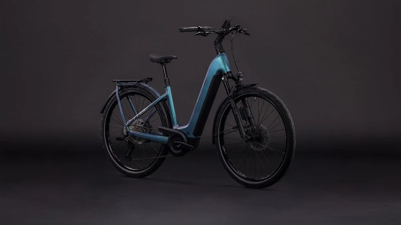 Cube Kathmandu Hybrid EXC ABS 800 Wh E-Bike Easy Entry 28" smaragdgrey´n´prism