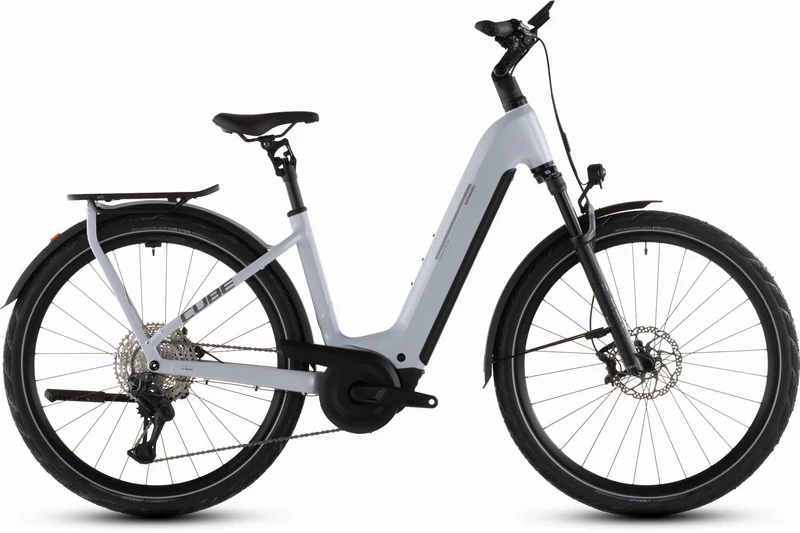 Cube Kathmandu Hybrid SLX 800 Wh E-Bike Easy Entry 28" foggrey´n´grey