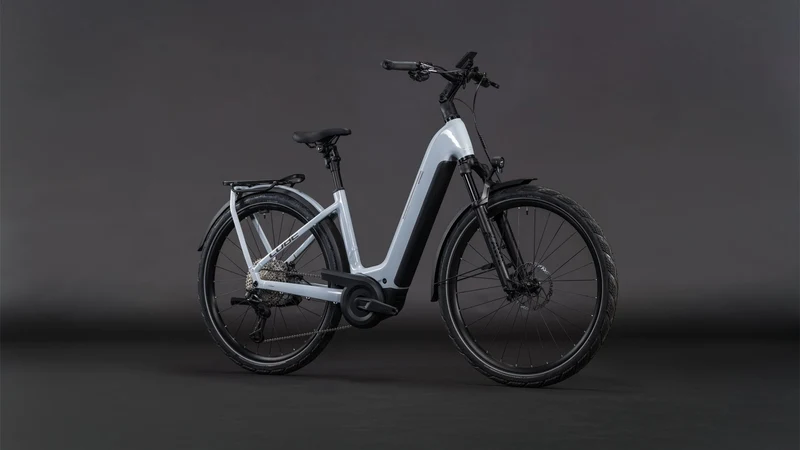 Cube Kathmandu Hybrid SLX 800 Wh E-Bike Easy Entry 28" foggrey´n´grey