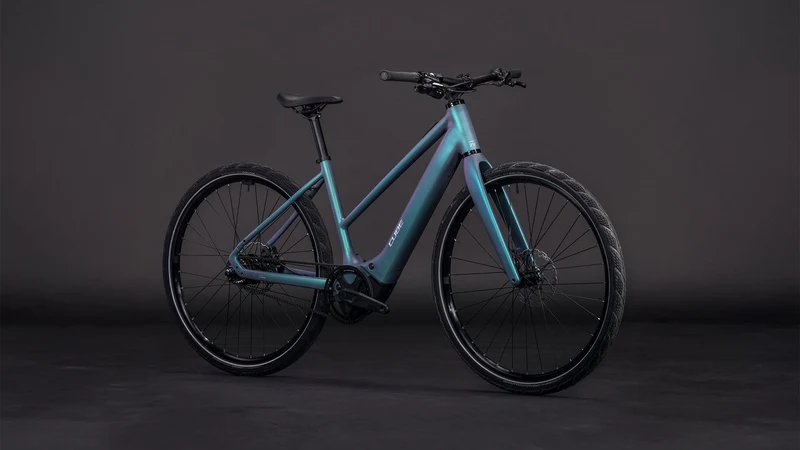 Cube Editor Hybrid SLT 400 Wh X E-Bike Trapeze 28" smaragdgrey´n´prism