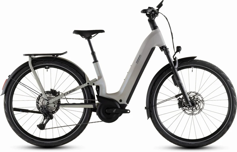Cube Kathmandu Hybrid One11 HPC SLT 800 Wh E-Bike Easy Entry 28" glintsand´n´oatgrey