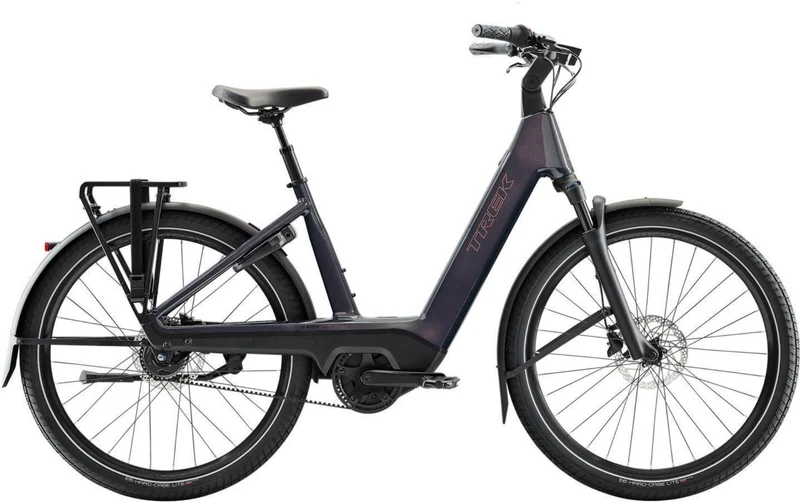 Trek Charter+ 4 Nexus 5 Belt Lowstep 800 Wh E-Bike Wave 27,5" covellite blue