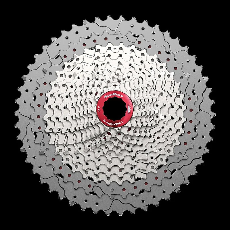 Sunrace Zahnkranz-Kassette SunRace CSMX80 11-fach,11-50 Zähne,metallic