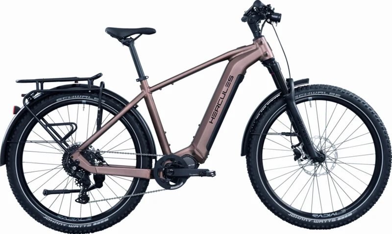 Hercules Nos SUV 2.3 630 Wh E-Bike Diamant 27,5" brown-matt