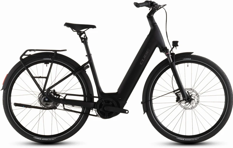 Cube Supreme RT Hybrid Deluxe EX 600 Wh E-Bike Easy Entry black´n´chrome