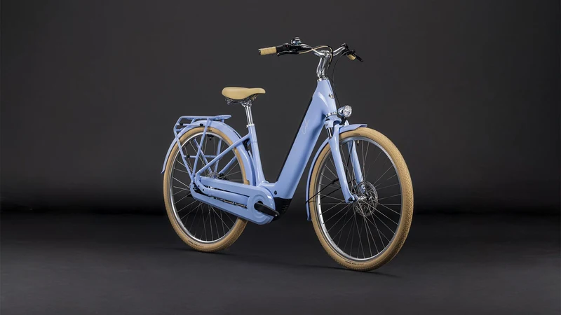 Cube Aruba Hybrid 600 Wh E-Bike Easy Entry blueblossom´n´creme
