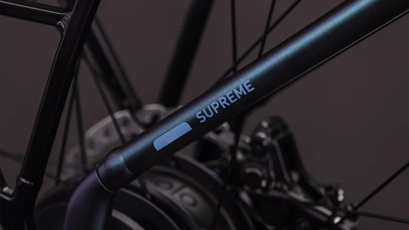 Cube Supreme Hybrid Deluxe SLT ABS 600 Wh E-Bike Easy Entry metalblue´n´reflex