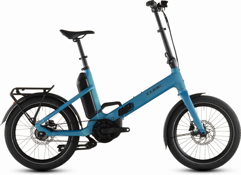 Cube Fold Hybrid Comfort 545 Wh E-Klapprad 20" azure´n´reflex one size