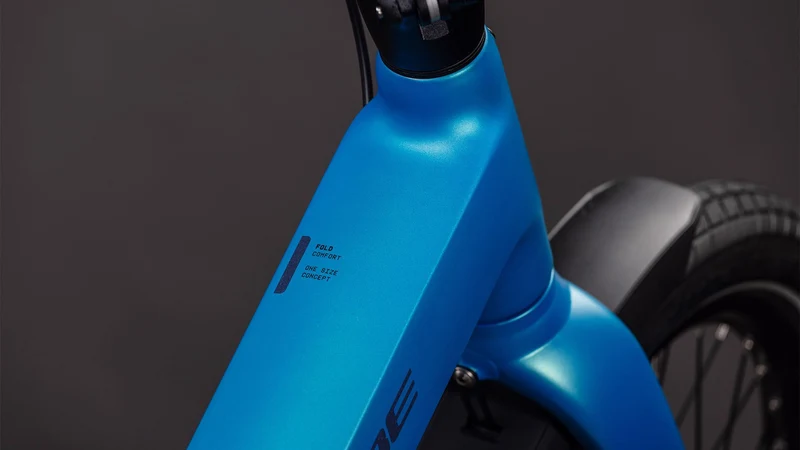Cube Fold Hybrid Comfort 545 Wh E-Klapprad 20" azure´n´reflex one size