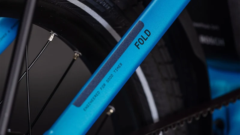 Cube Fold Hybrid Comfort 545 Wh E-Klapprad 20" azure´n´reflex one size