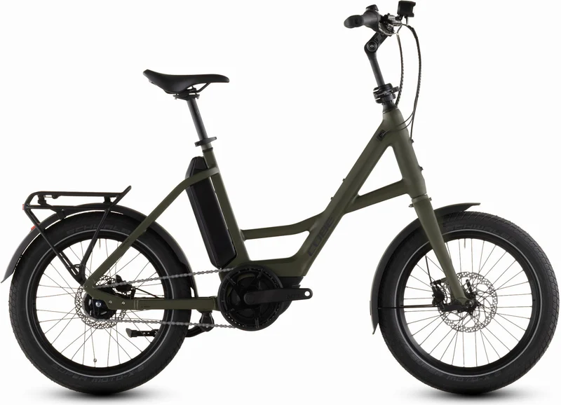 Cube Compact Hybrid Comfort 545 Wh E-Kompaktrad 20" reedgreen´n´reflex one size