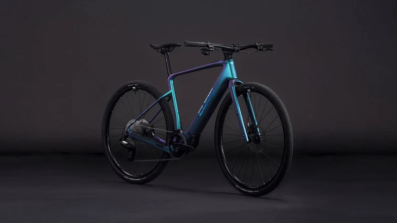 Cube Nulane Hybrid C:62 SLX 400 Wh X E-Gravel Rad Diamant 28" polarlight´n´prism