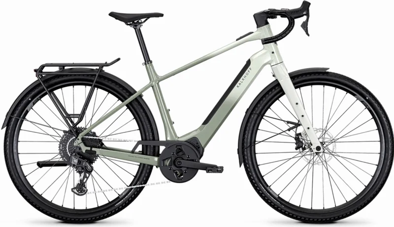 Kalkhoff Endeavour L Touring 400 Wh E-Bike Diamant aqua grey/fennel green