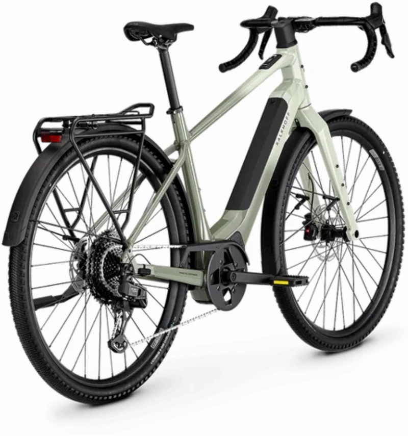 Kalkhoff Endeavour L Touring 400 Wh E-Bike Diamant aqua grey/fennel green
