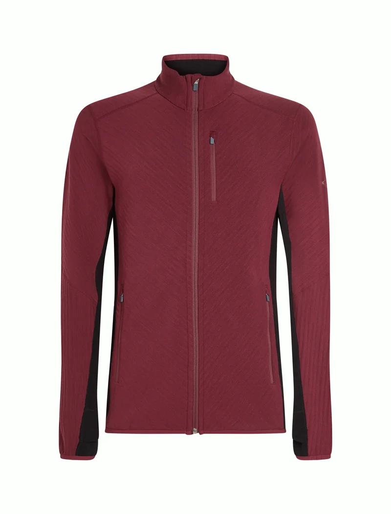 Men Merino Descender LS Zip