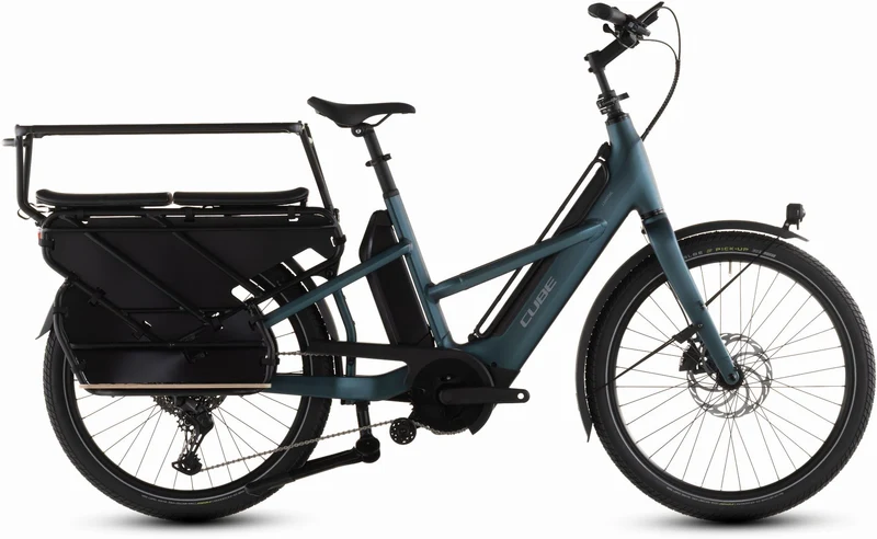 Cube Longtail Hybrid Family 800 Wh E-Lastenrad 26" royalgreen´n´black one size