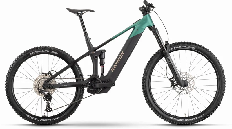Raymon Vamok Comp 800 Wh E-Bike Fully 29"/27,5" black/seagreen