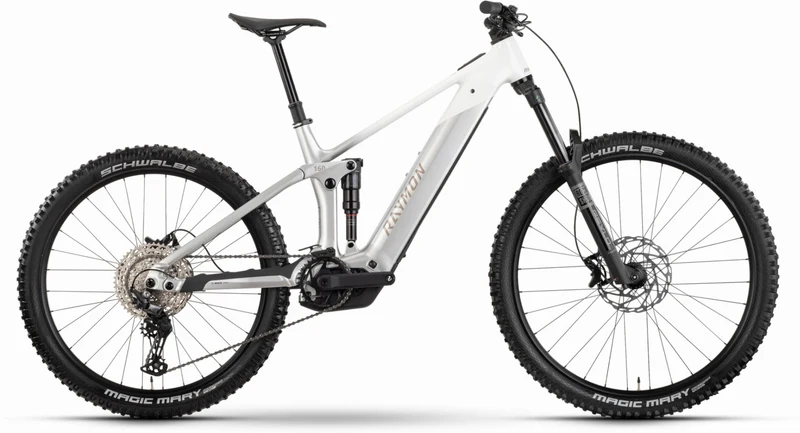 Raymon Vamok Comp 800 Wh E-Bike Fully 29"/27,5" silver/white
