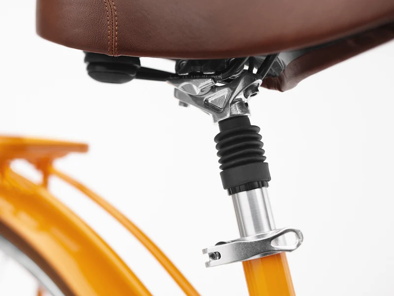 Electra Townie Commute Go! 5i EQ Step-Thru 500 Wh Retro E-Bike Wave 28" tangerine M