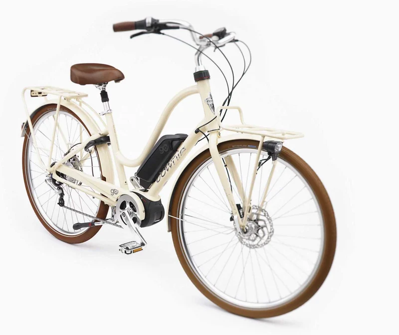 Electra Townie Commute Go! 5i EQ Step-Thru 500 Wh Retro E-Bike Wave 28" cream M