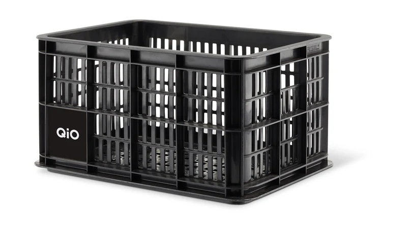 QiO Crate S MIK 2.0 Kunststoff-Fahrradkasten schwarz 17,5 L